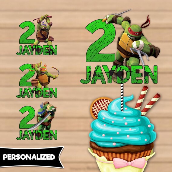 Items Similar To Teenage Mutant Ninja Turtles Cupcake Toppers