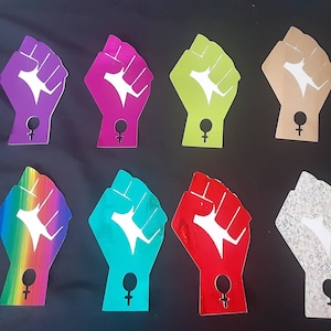 Women&#39;s Rights Fist Sticker