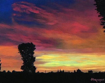 Yuma Sunset Original Oil Painting