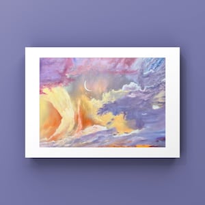 Dreamy Pastel Moonlit Skies - Art Print