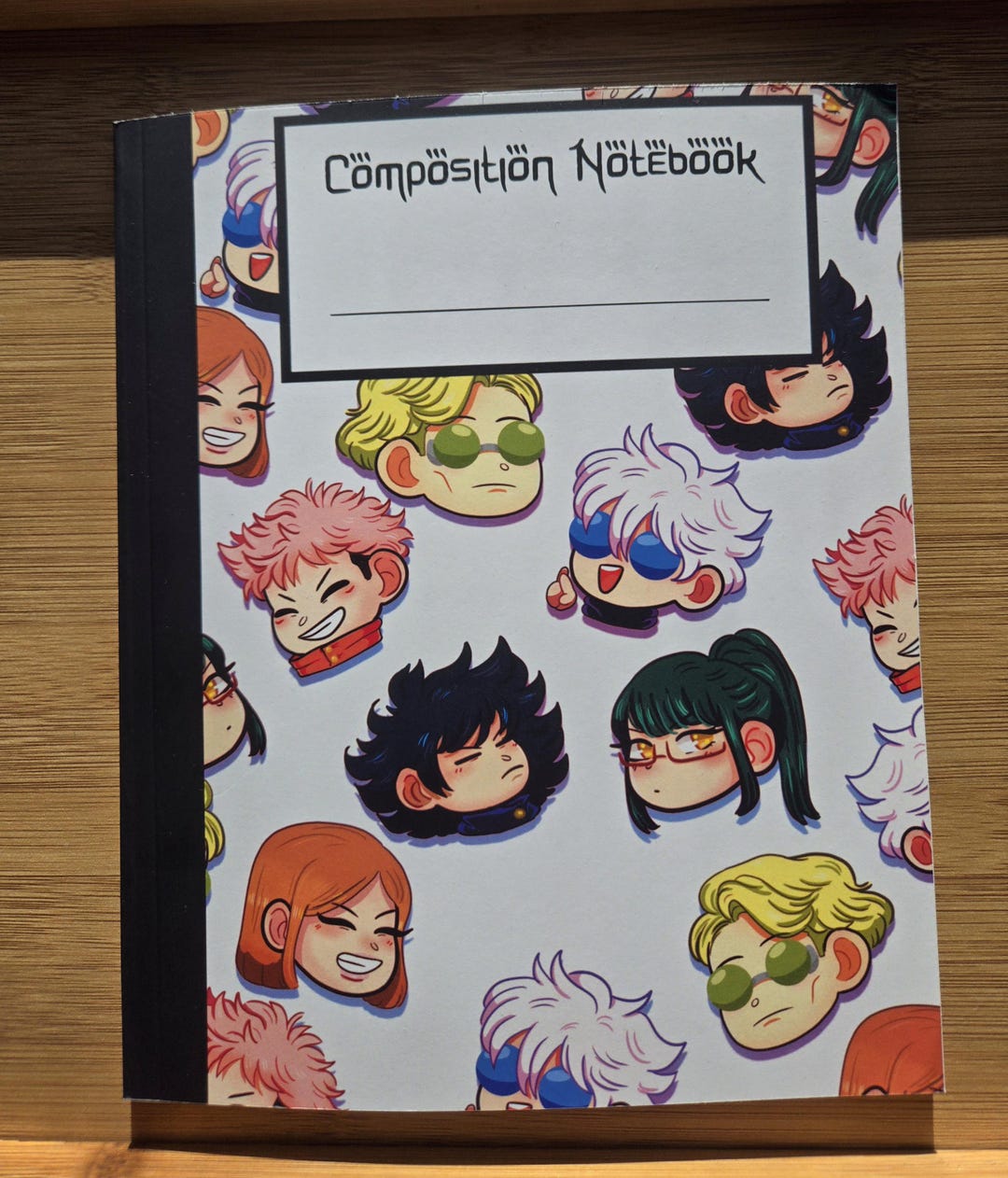 Jujustu Kaisen Composition Notebook- Anime- Gojo, Nanami, Geto, Megumi ...