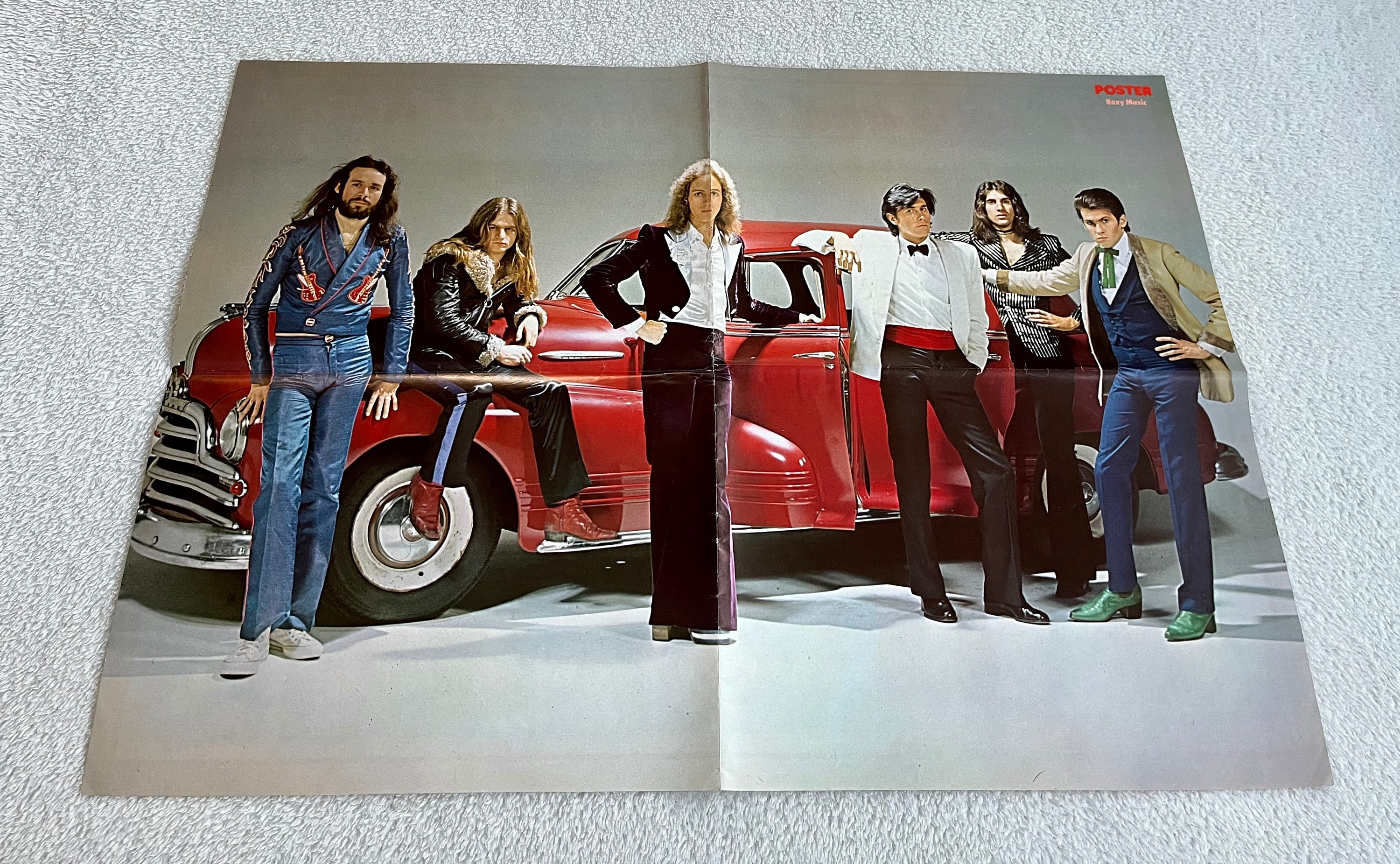 Roxy Music 1975 Bryan Ferry Phil Manzanera Andy Mackay Poster Old