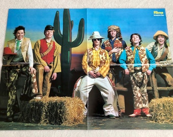 Boomtown Rats Poster 1979 Bob Geldof Swedish Poster Magazine anni '70 Vintage Raro