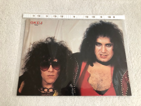 KISS 1983 Swedish Poster Magazine OKEJ 1980s Gene Simmons Paul