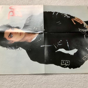 Michael Jackson 1987 BAD Swedish Poster Magazine OKEJ 1980s Vintage Rare image 4