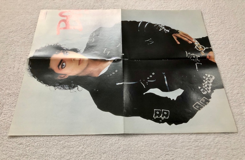 Michael Jackson 1987 BAD Swedish Poster Magazine OKEJ 1980s Vintage Rare image 4