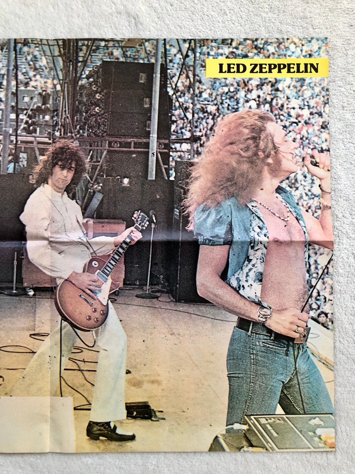 Led Zeppelin 1973 Robert Plant Jimmy Page Poster Swedish | Etsy