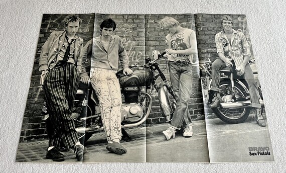 Sex Pistols Poster 1976 Johnny Rotten Glen Matlock Steve Jones