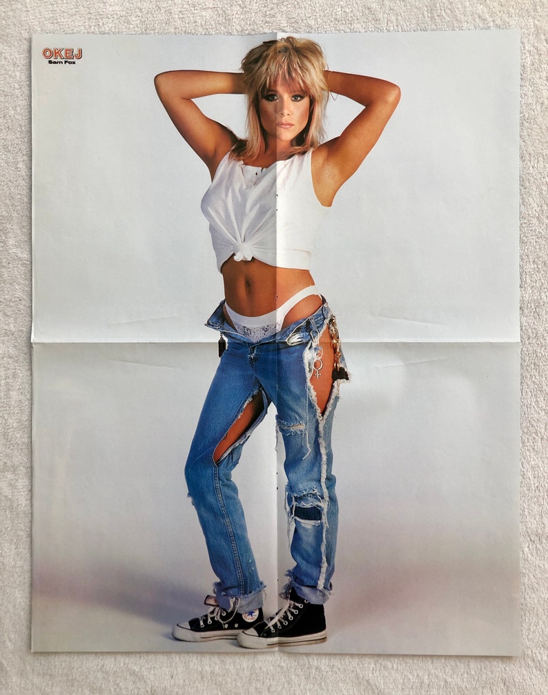 80s Samantha Fox Collage Poster