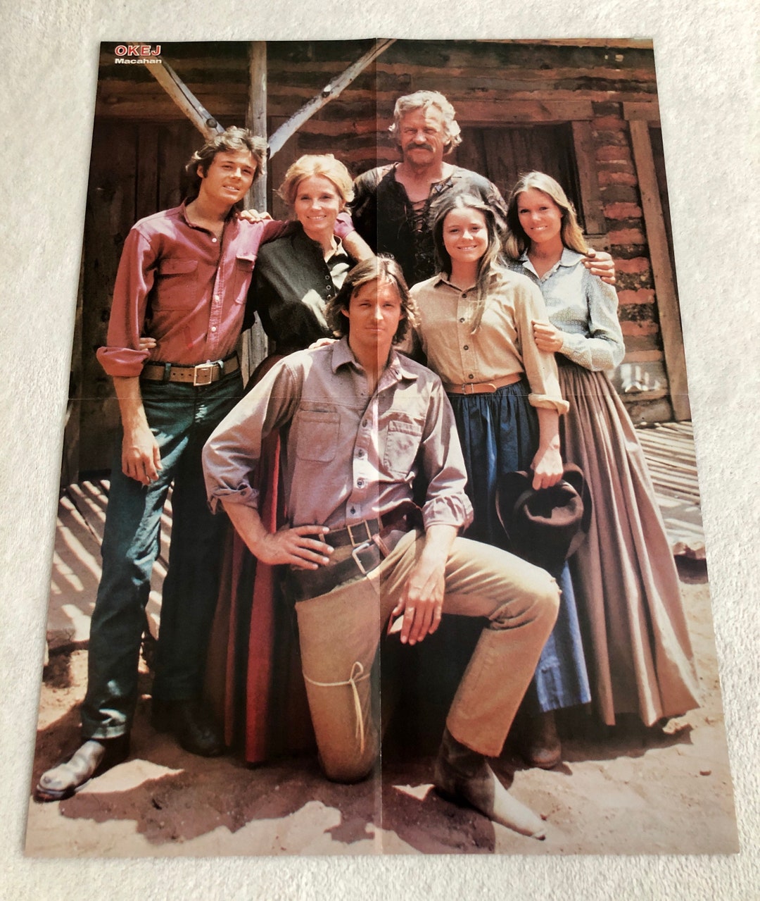 Zeb Macahan 1984 James Arness the Macahans TV Series Swedish