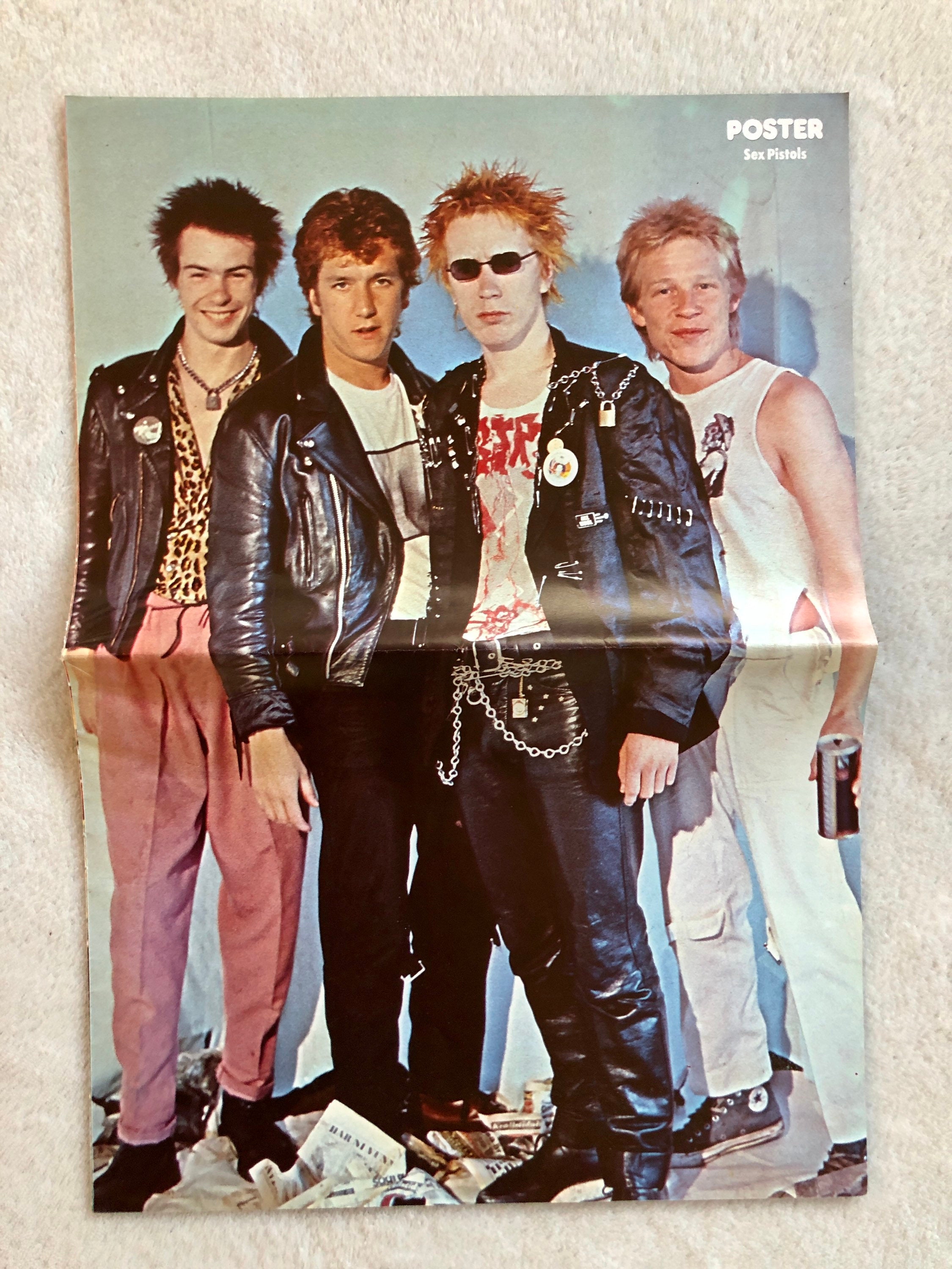 Sex Pistolen Poster 1977 Punk Band Johnny Rotten Sid Vicious Etsy