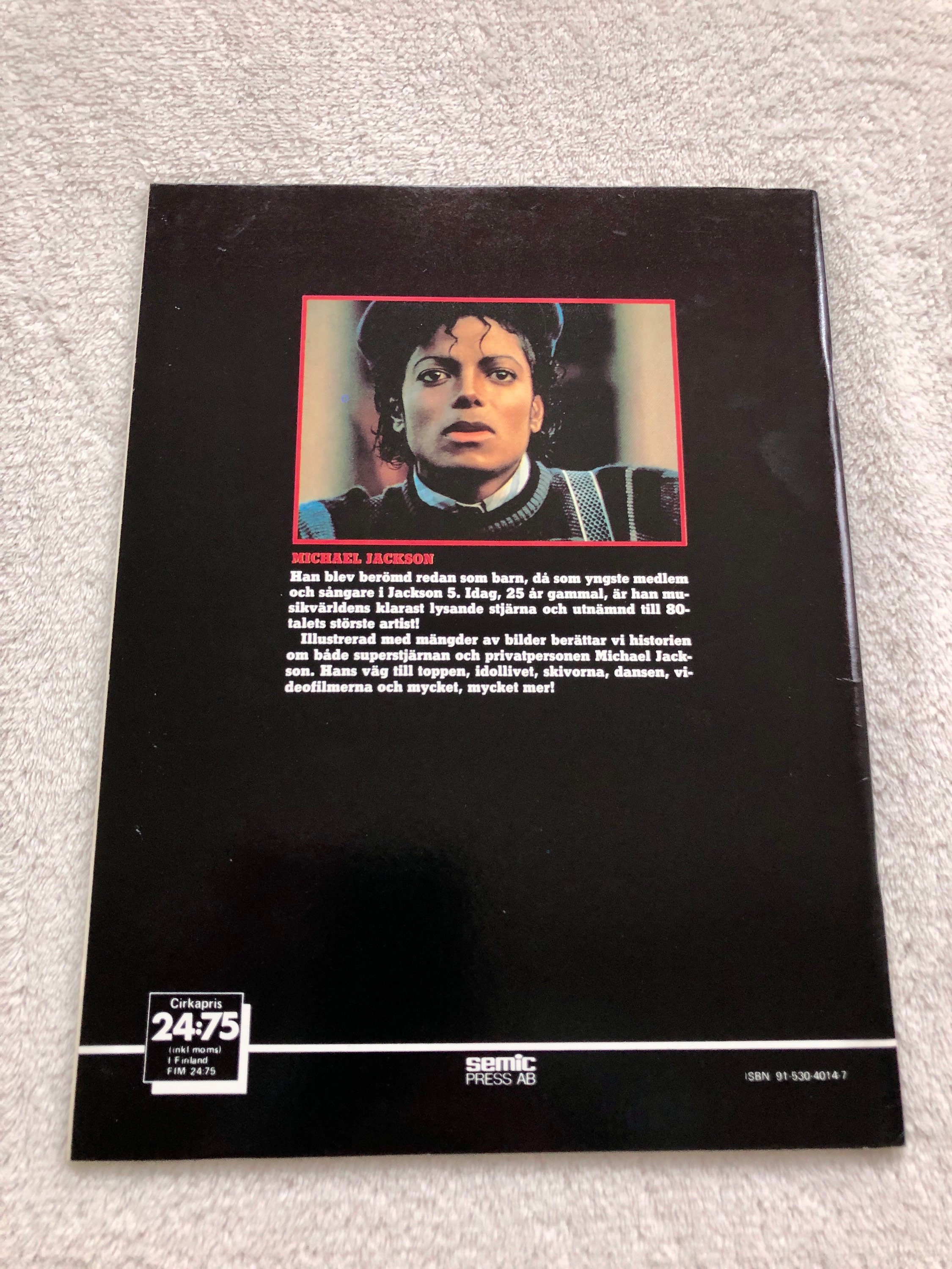 Michael Jackson 1984 Swedish Music Magazine Giant Poster 1980s