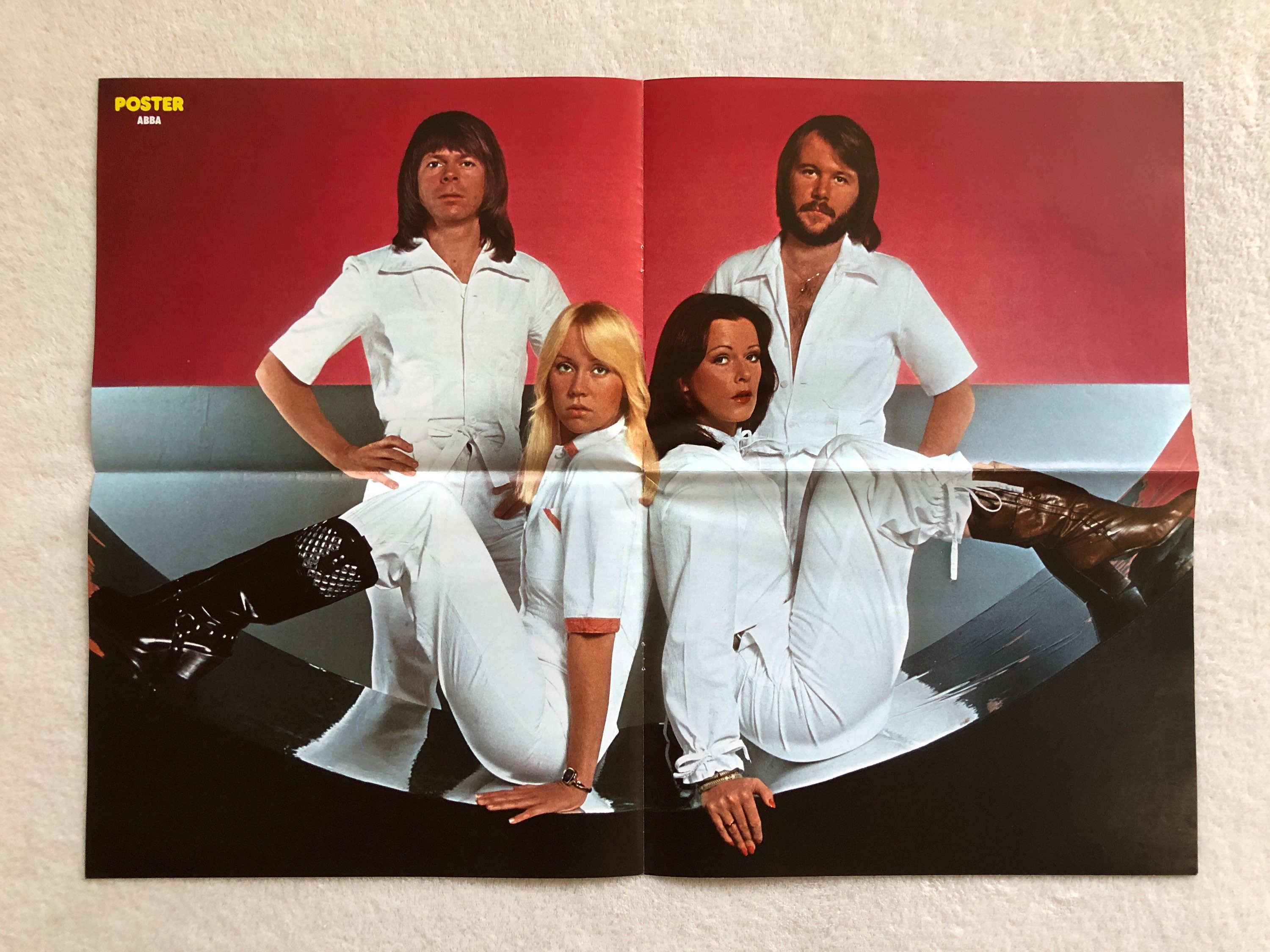 ABBA Poster 1976 Swedish Poster Magazine 1970s Björn Ulvaeus Etsy UK