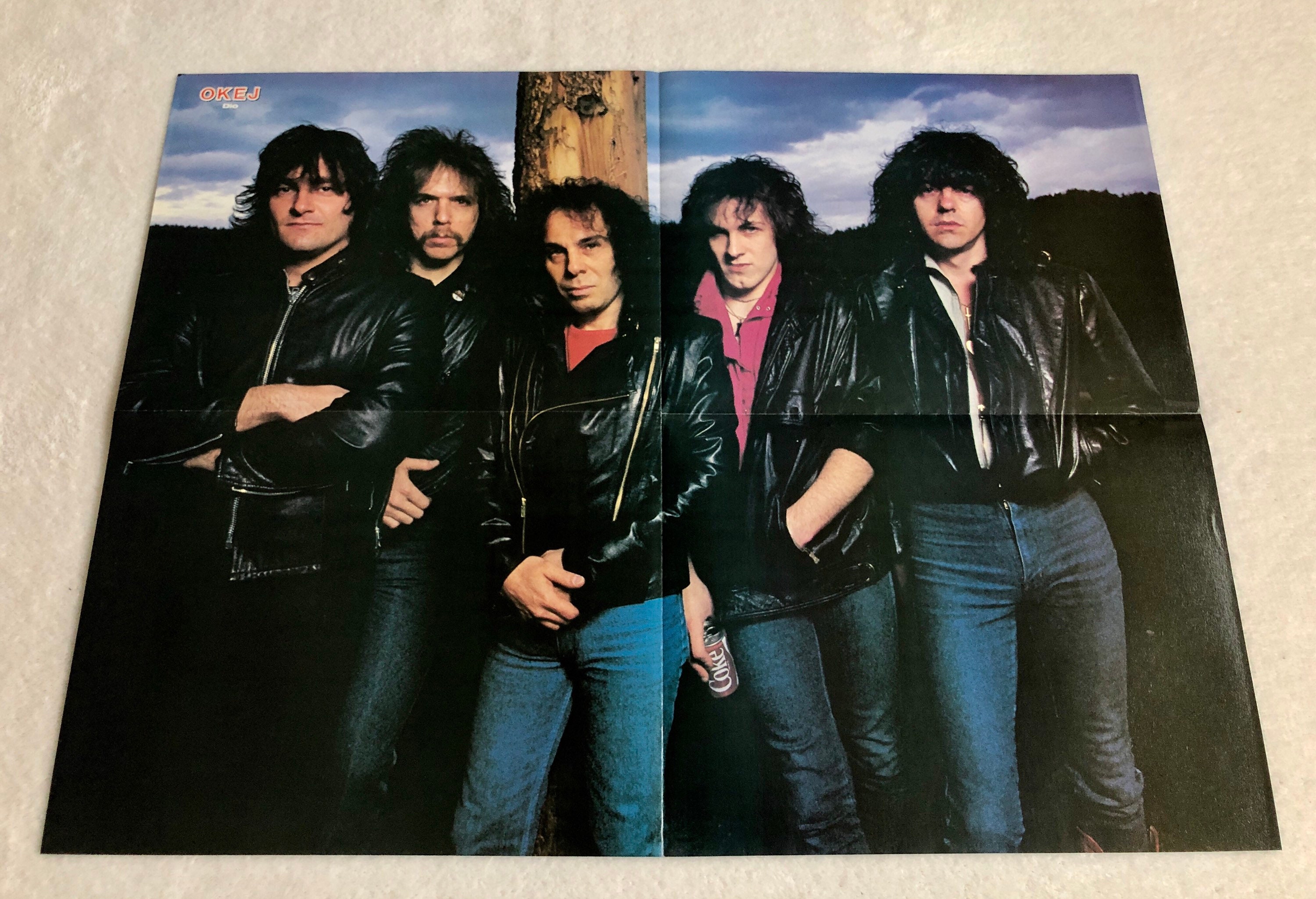 DIO 1984 Ronnie James Dio Swedish Poster Magazine OKEJ 1980s