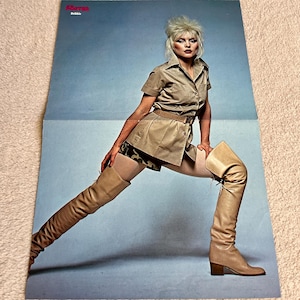 Blondie Poster 1979 Debbie Harry German Superposter Music Magazine 1970s Vintage Rare