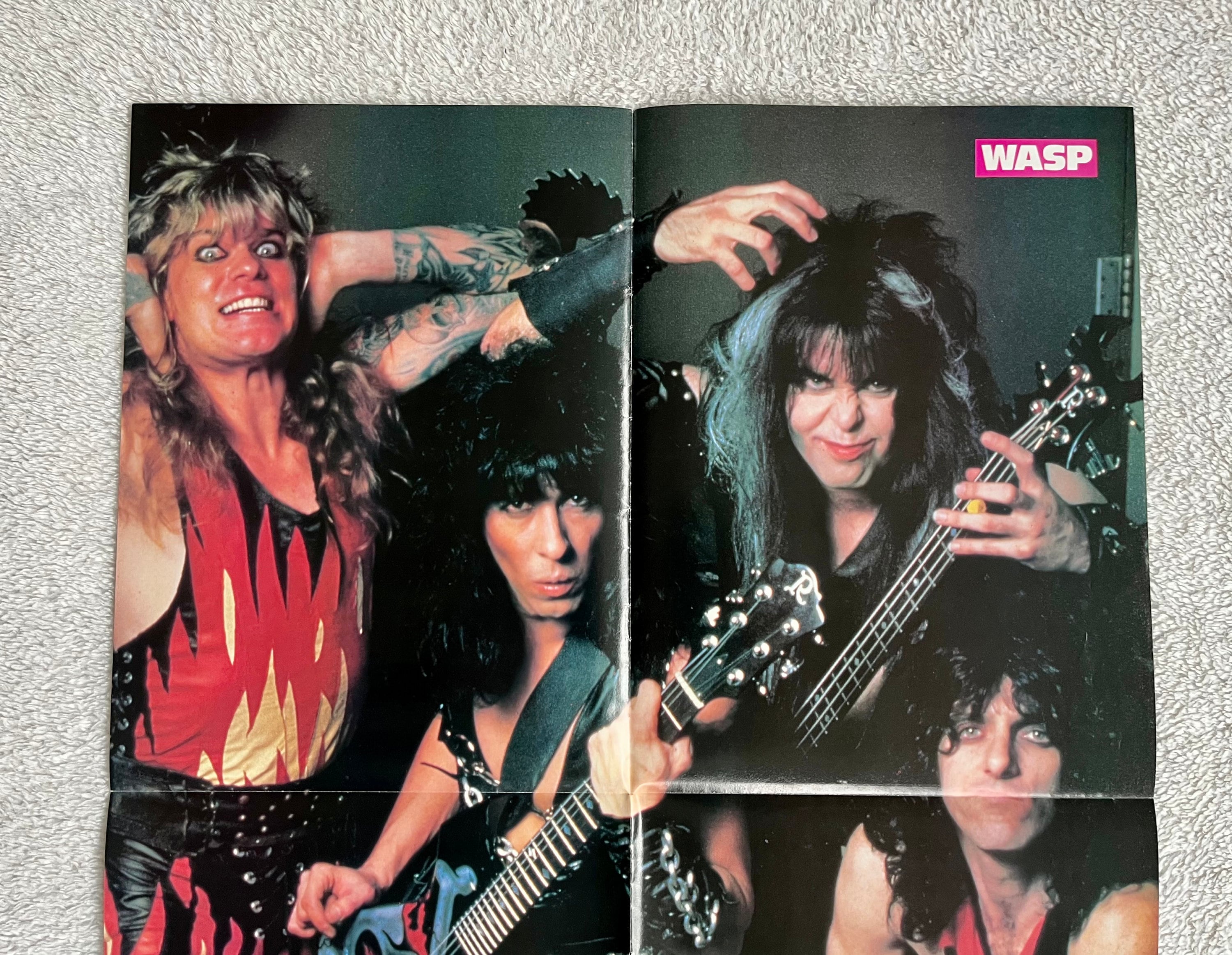 W.A.S.P. 1985 Blackie Lawless Randy Piper Chris Holmes Steve Riley