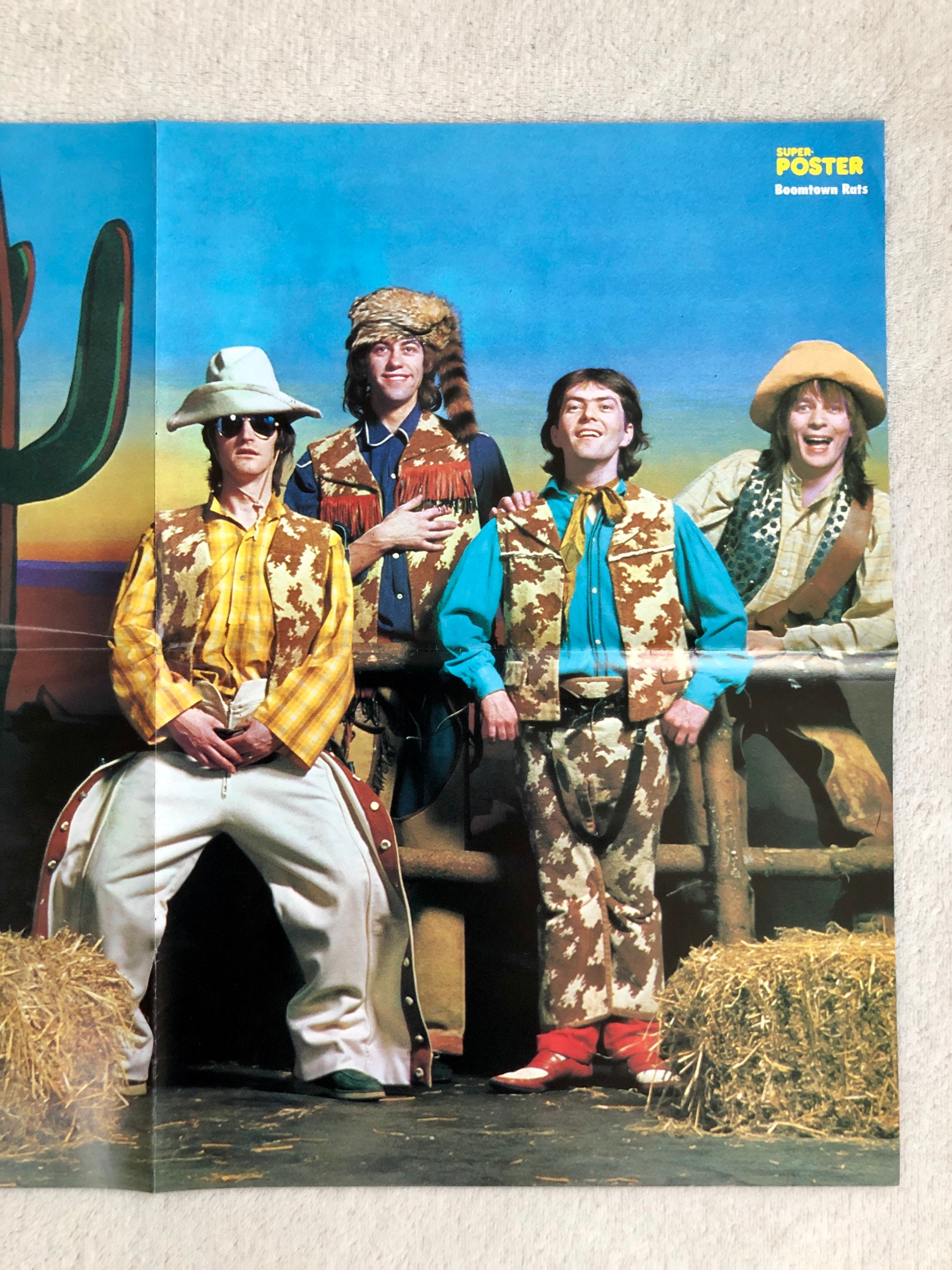 Boomtown Rats Poster 1979 Bob Geldof Swedish Poster Magazine 1970s ...