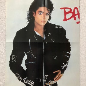 Michael Jackson 1987 BAD Swedish Poster Magazine OKEJ 1980s Vintage Rare image 2
