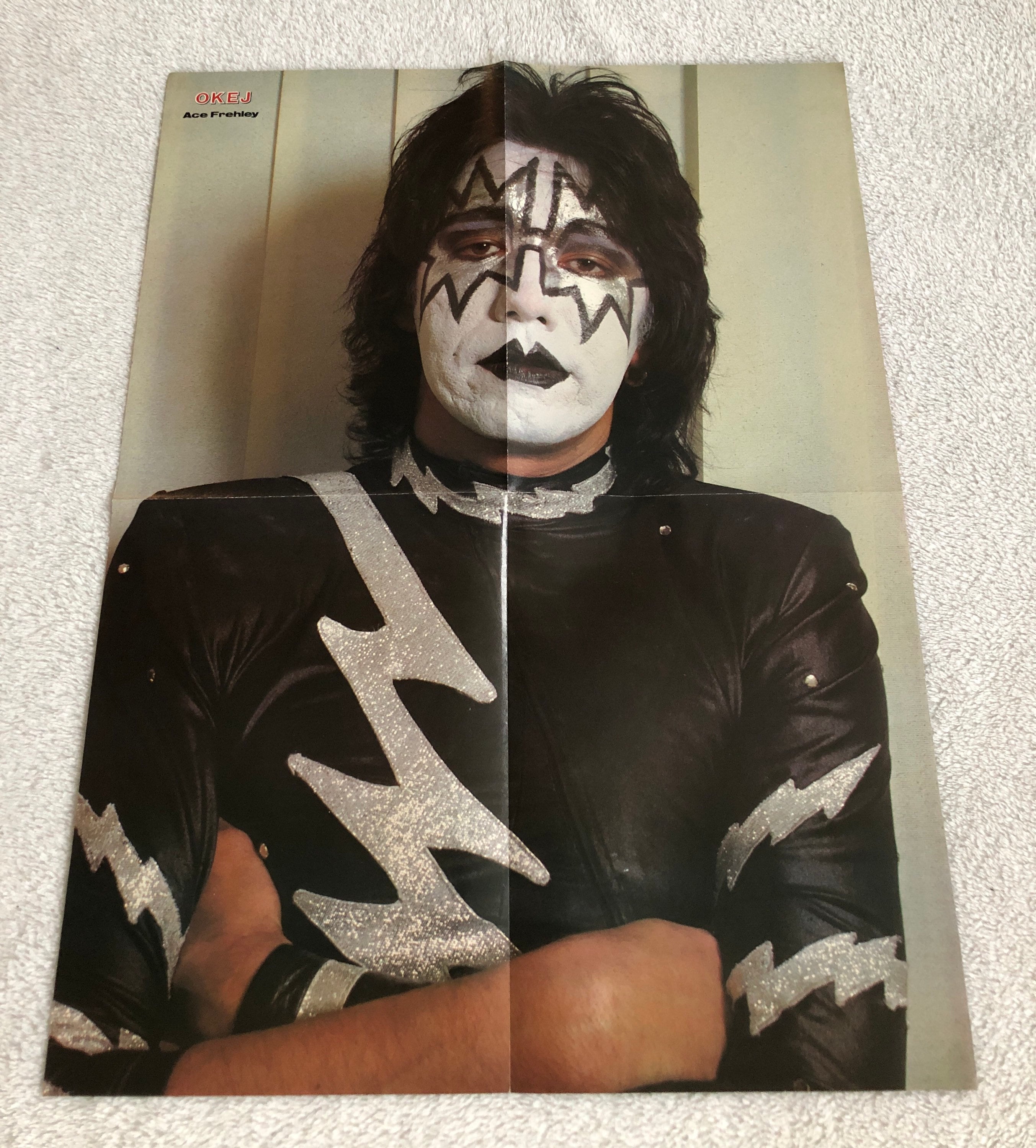 KISS 1983 エース フレーリー スウェーデン ポスター マガジン
