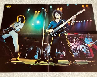THIN LIZZY Poster 1978 Live Phil Lynott Swedish Poster Magazine 1970s Phil Lynott Brian Downey Brian Robertson Scott Gorham Vintage Rare