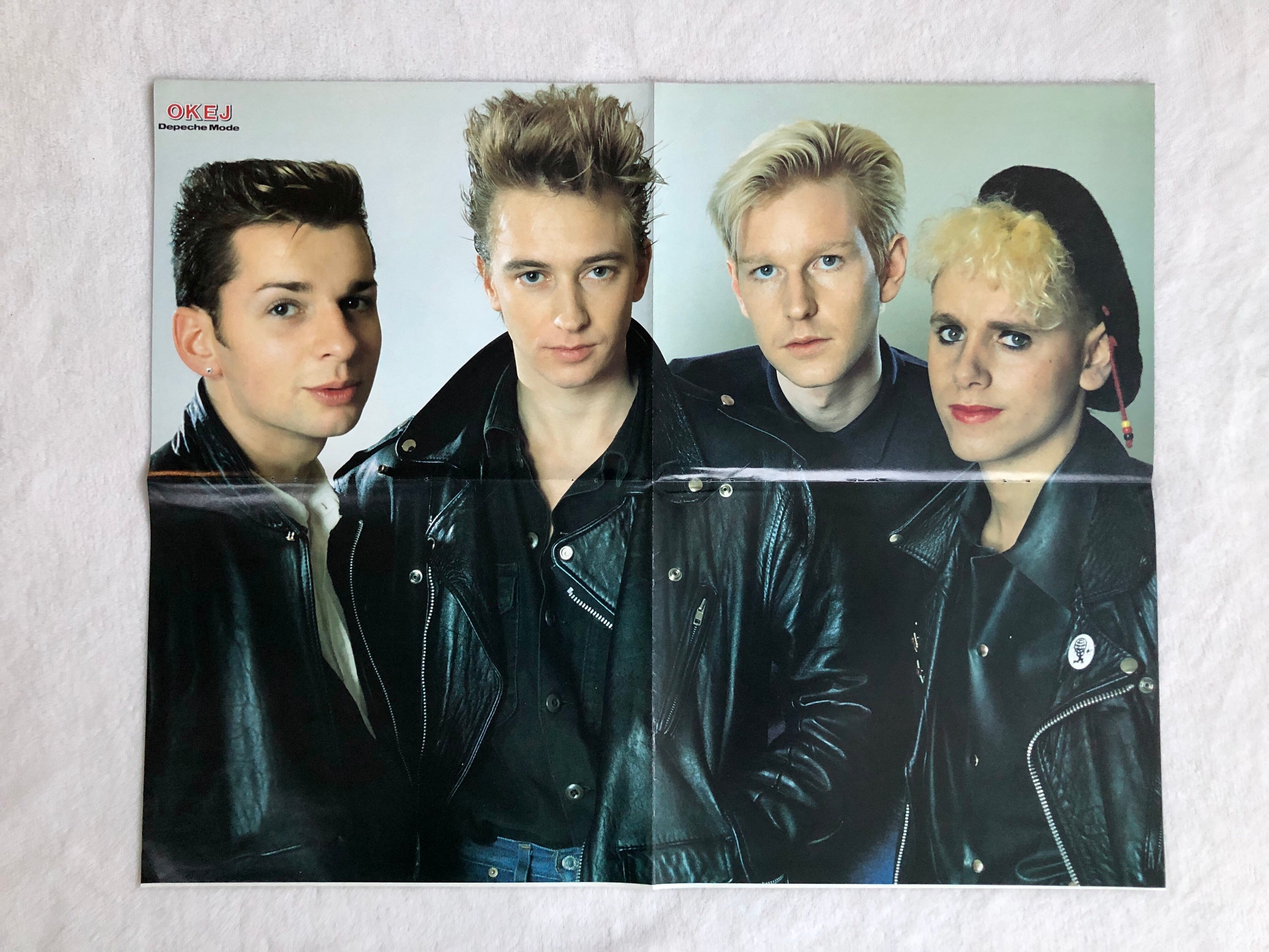 Depeche Mode 1986 Swedish Poster Magazine OKEJ 1980s David Gahan