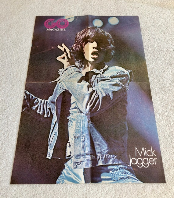 ローリング・ストーンズ ポスター ミック ジャガー ポスター 1974 ローリング ストーンズ スウェーデン
