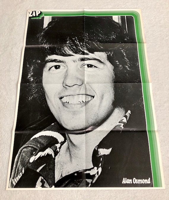 Alan Osmond Poster 1974 Swedish Poster Magazine ZIP 1970s the Etsy(01)
