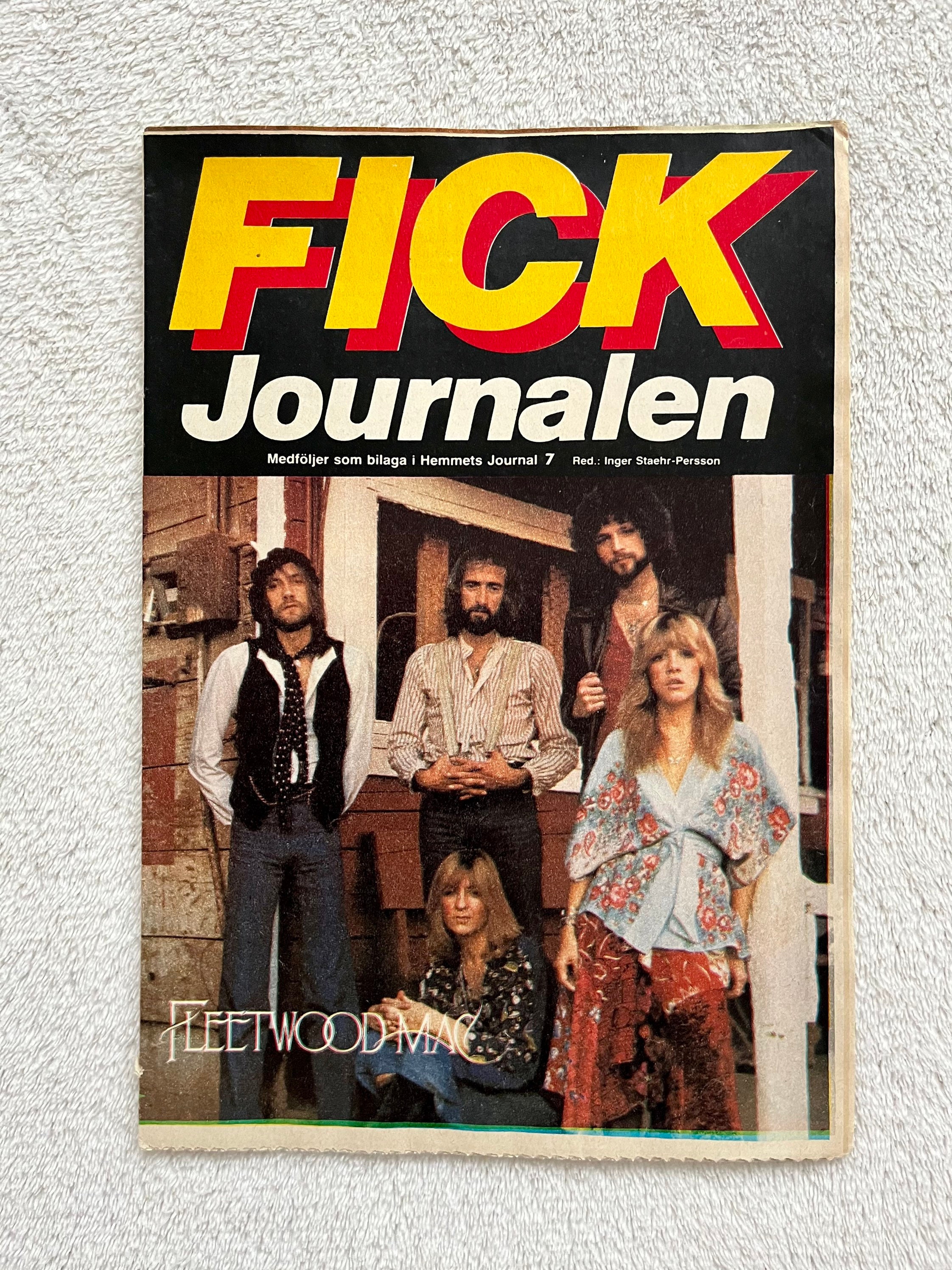 Fleetwood Mac 1977 Swedish Magazine Mick Fleetwood John Mcvie