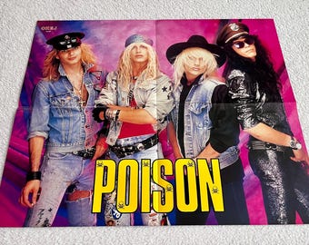 Poison Original Licensed 1990 Mini Poster - Etsy