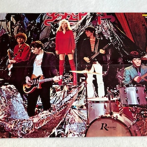Blondie Poster 1978 Debbie Harry Swedish Poster Music Magazine 1970s Vintage Rare