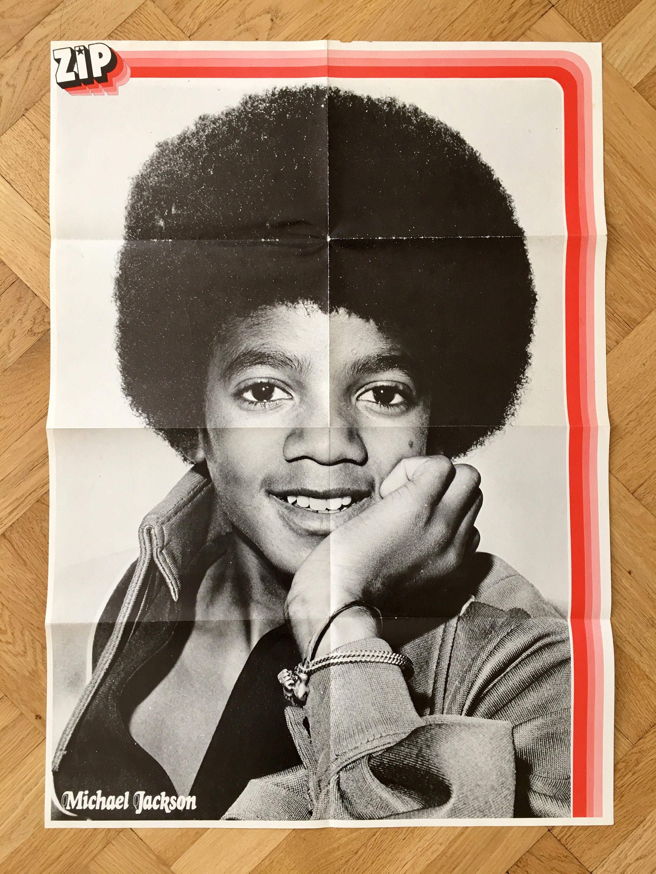 Michael Jackson Poster 1973 Swedish Poster Magazine 1970s Jackson