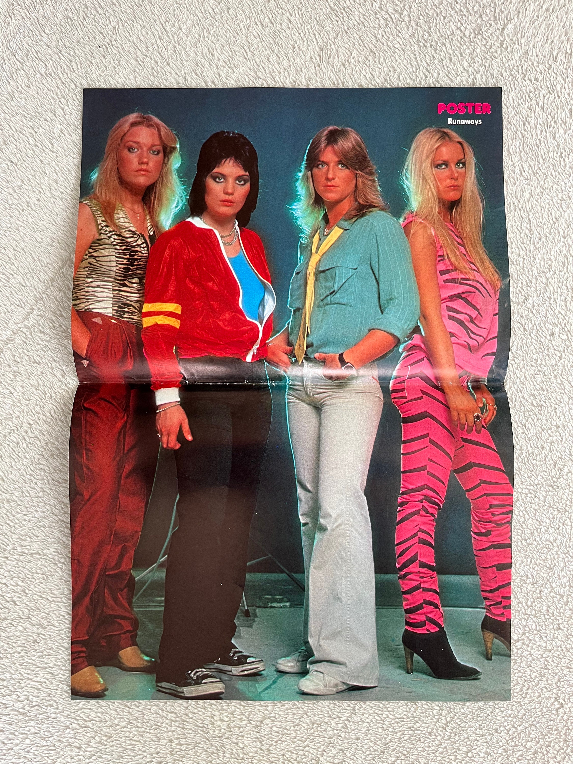 The Runaways Poster 1978 Swedish Poster Music Magazine 1970s Joan