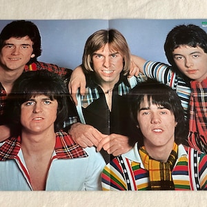 BAY CITY ROLLERS 16マガジン　イラスト集 BAY CITY ROLLERS Poster 1976 Swedish Music Magazine 1970s Vintage