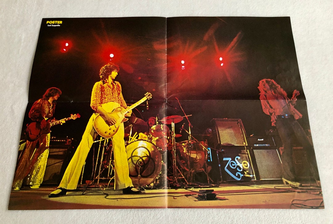 Led Zeppelin 1976 Robert Plant Jimmy Page Poster Swedish Poster