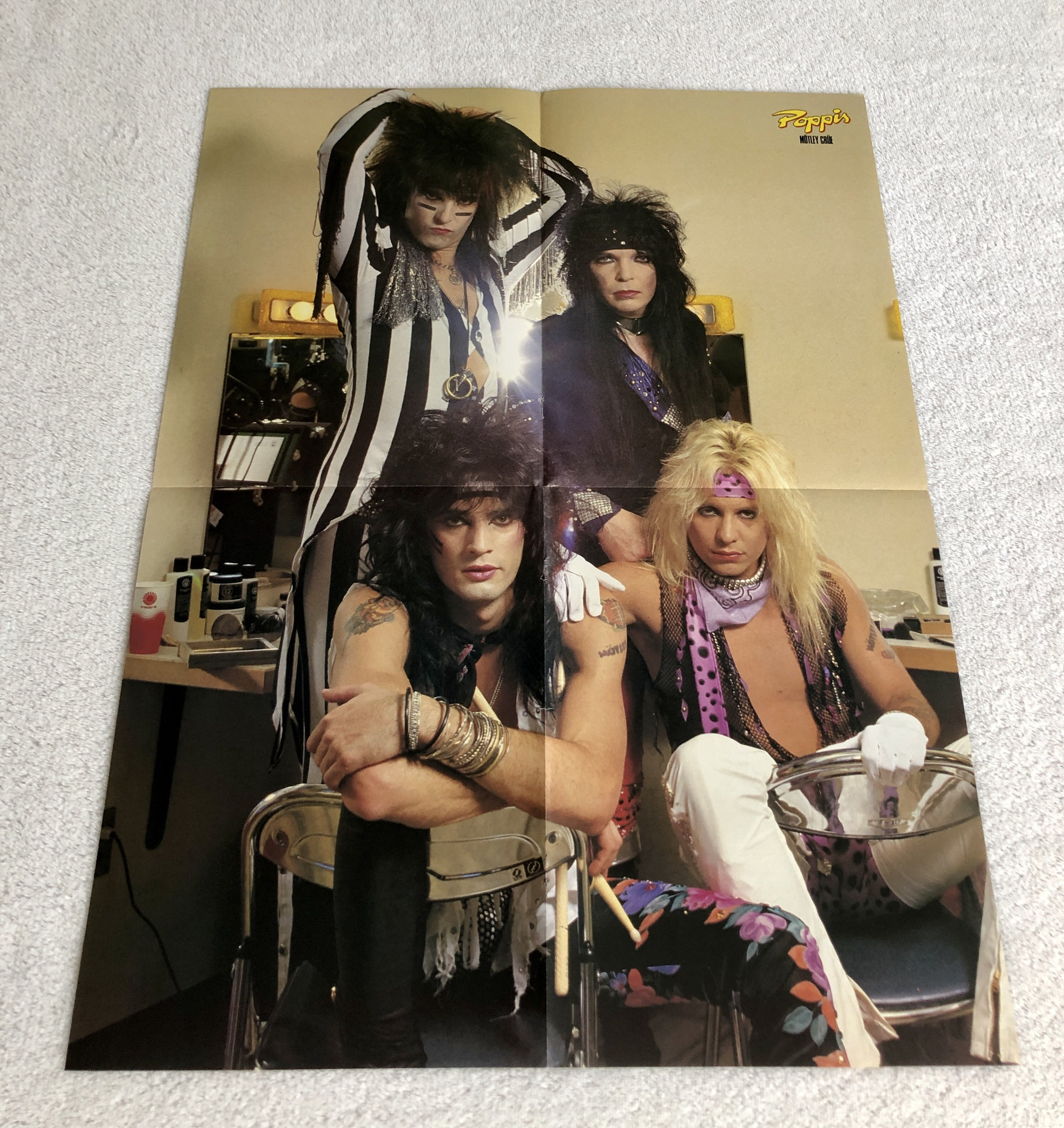 Mötley Crüe 1985 Tommy Lee Nikki Sixx Vince Neil Mick Mars - Etsy Norway