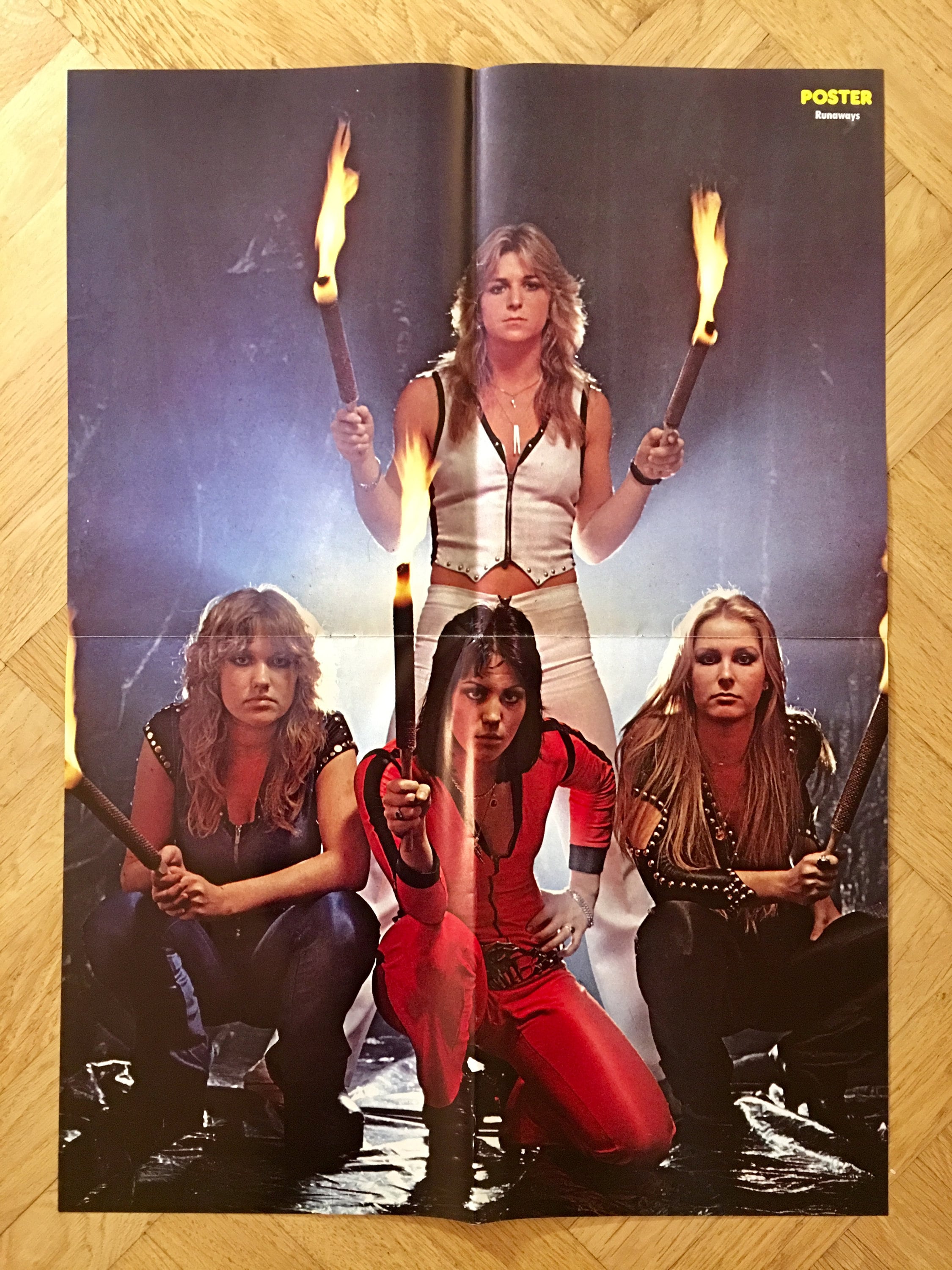 The Runaways Poster 1978 Swedish Poster Magazine 1970s Joan Jett
