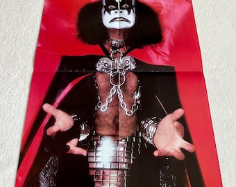 KISS Poster 1979 Dynasty Swedish Poster Music Magazine 1970s Gene Simmons Paul Stanley Ace Frehley Peter Criss Vintage Rare