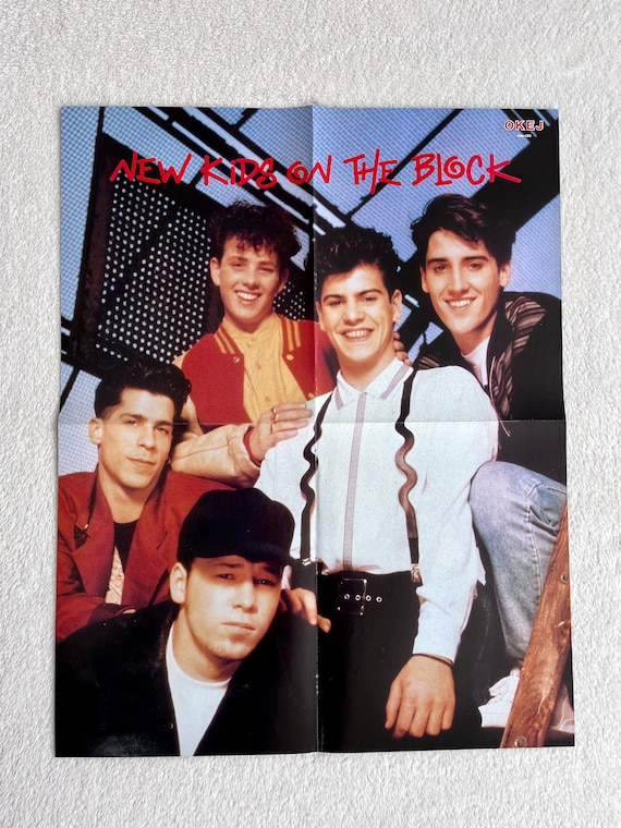 New Kids on the Block 1990 NKOTB Swedish Poster Magazine OKEJ