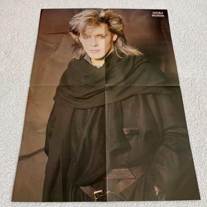 Duran Duran 1984 Nick Rhodes Taylor Le Bon Swedish Poster Music Magazine OKEJ 1980s Vintage Rare