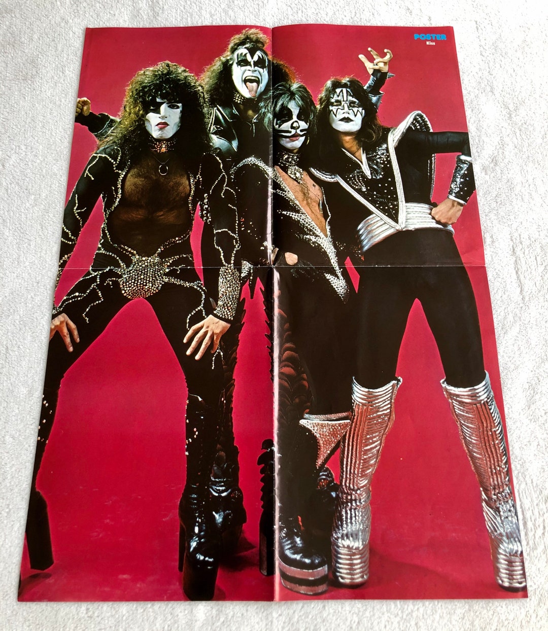 KISS スタジオ 1977 スウェーデン ポスター マガジン 1970 年代 KISS スタジオ 1977 スウェーデン ポスター マガジン 1970 年代