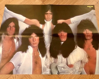 Angel Poster 1976 Swedish Poster Magazine anni '70 Punky Meadows Mickie Jones Frank DiMino Gregg Giuffria Barry Brandt Vintage raro