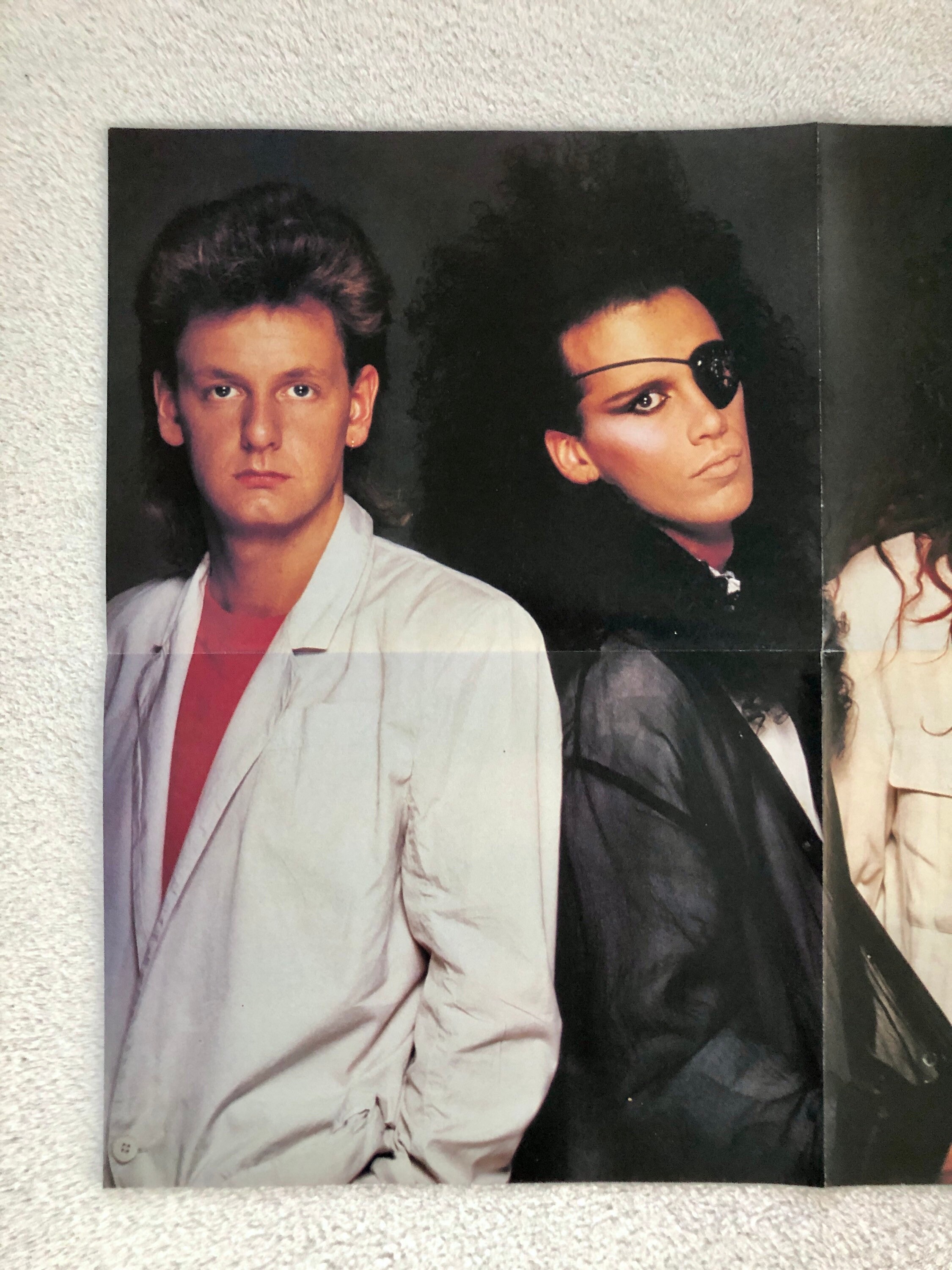 Pete Burns 1985 Dead or Alive Swedish Poster Music Magazine OKEJ
