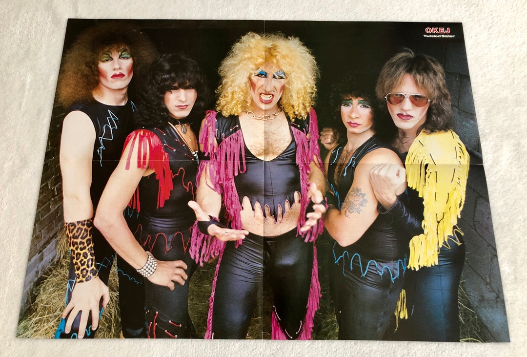 Twisted Sister 1984 Dee Snider Swedish Poster Magazine OKEJ