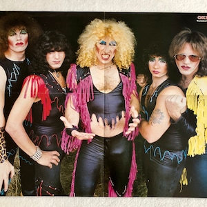 Twisted Sister 1984 Dee Snider Swedish Poster Magazine OKEJ 1980s Vintage Rare