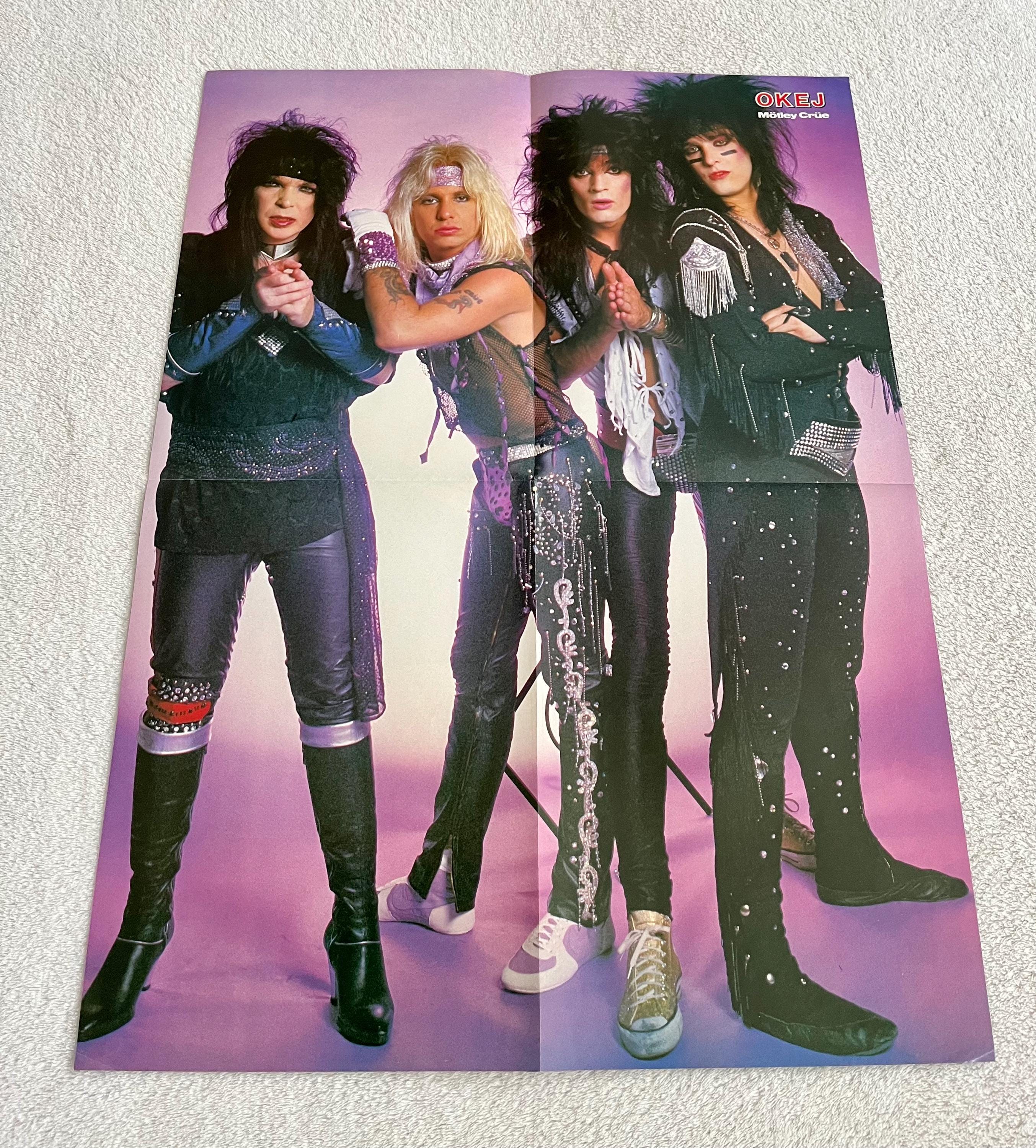 Mötley Crüe 1985 Tommy Lee Nikki Sixx Vince Neil Mick Mars Swedish