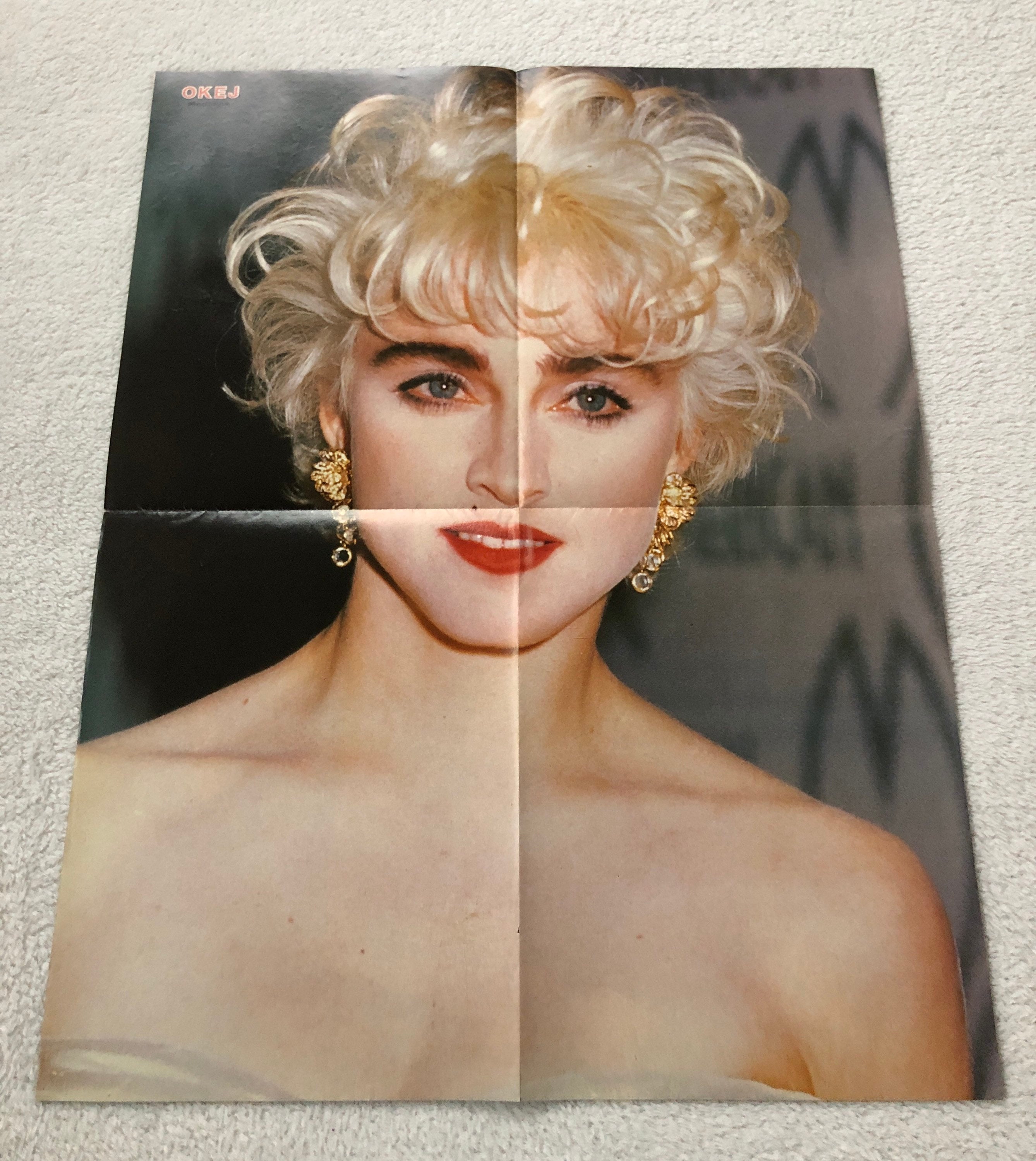 MADONNA マドンナ 表紙雑誌 BRAVO (1987年） ドイツ雑誌 ： 表紙