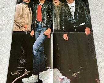 The Stranglers Poster 1977 Punk svedese Poster Magazine anni '70 Jet Black Hugh Cornwell Jean-Jacques Burnel Dave Greenfield Vintage Raro