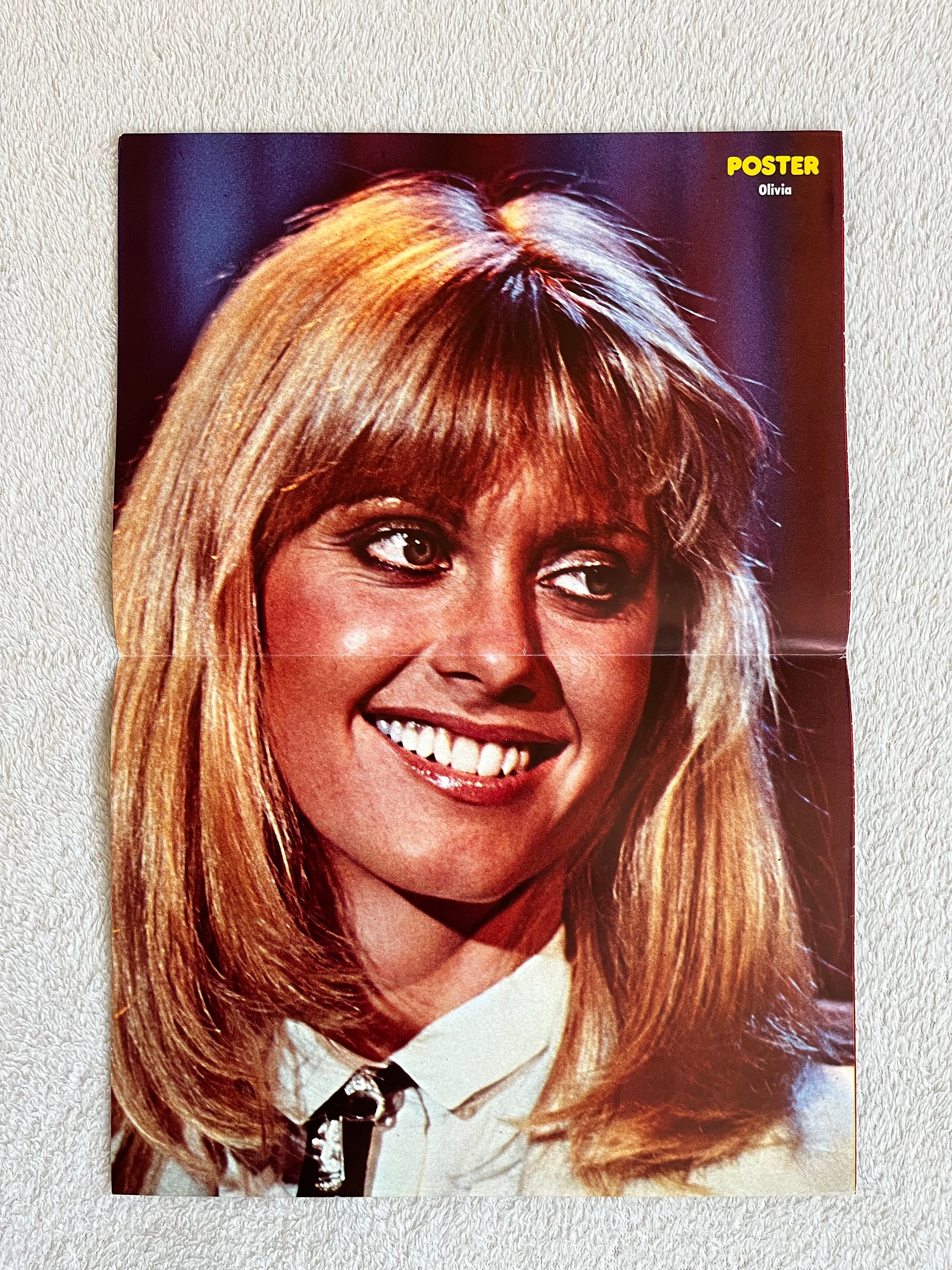Olivia Newton John Poster 1979 ONJ Grease Swedish Poster Music