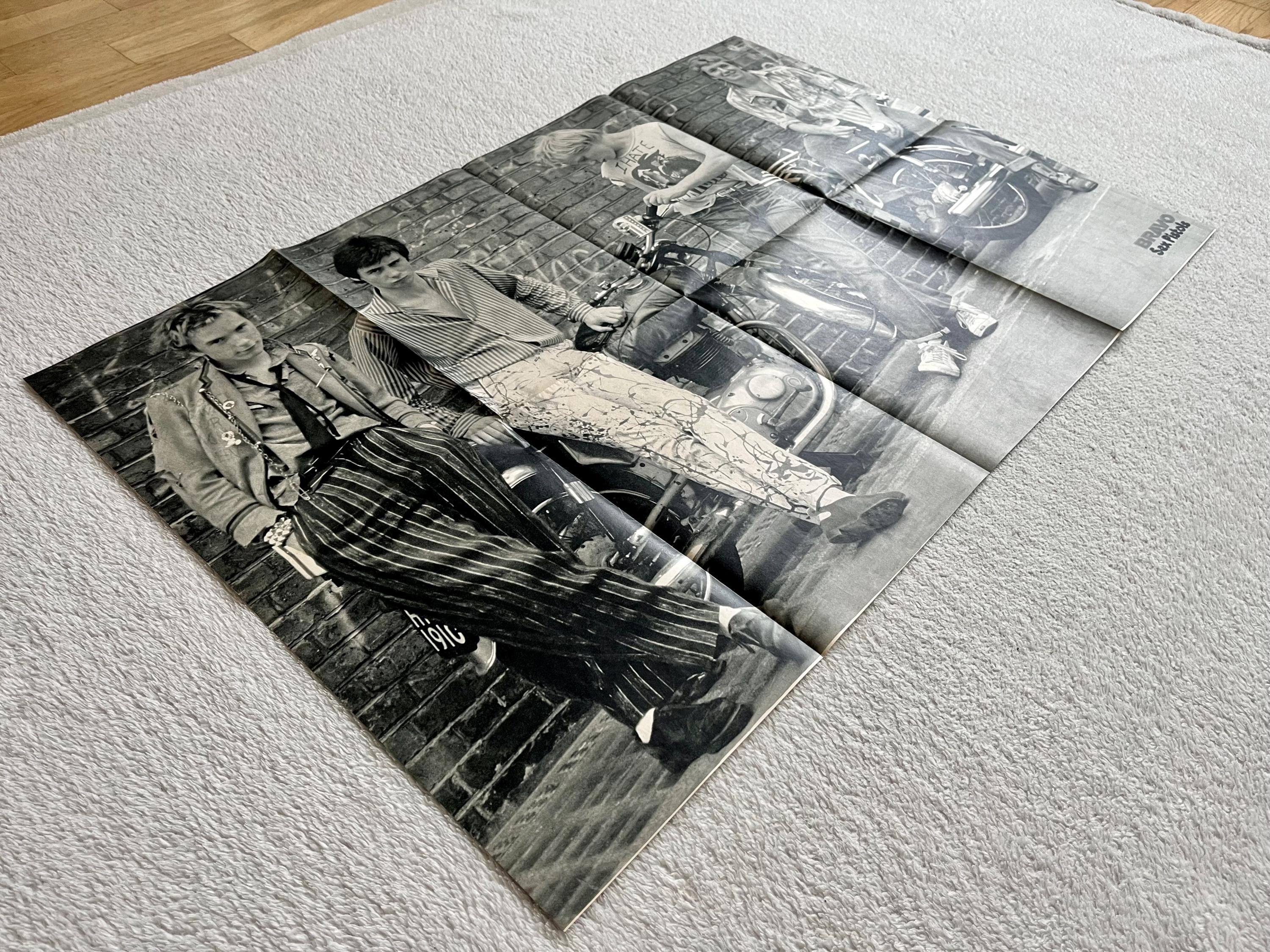 Sex Pistols Poster 1976 Johnny Rotten Glen Matlock Steve Jones