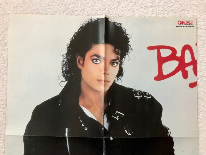 Michael Jackson 1987 BAD Swedish Poster Magazine OKEJ 1980s Vintage Rare image 6